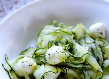 Salade de courgettes et mozzarella : frais et healthy