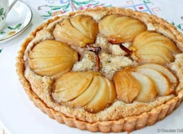 Une tarte aux poires sans gluten